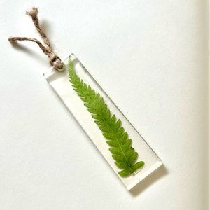 Nature resin bookmark